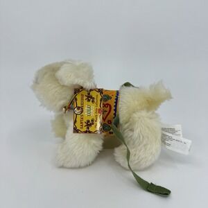 1993 Lulu Vanderbear White Dog Plush Santa Workshop NWT North Pole Collection